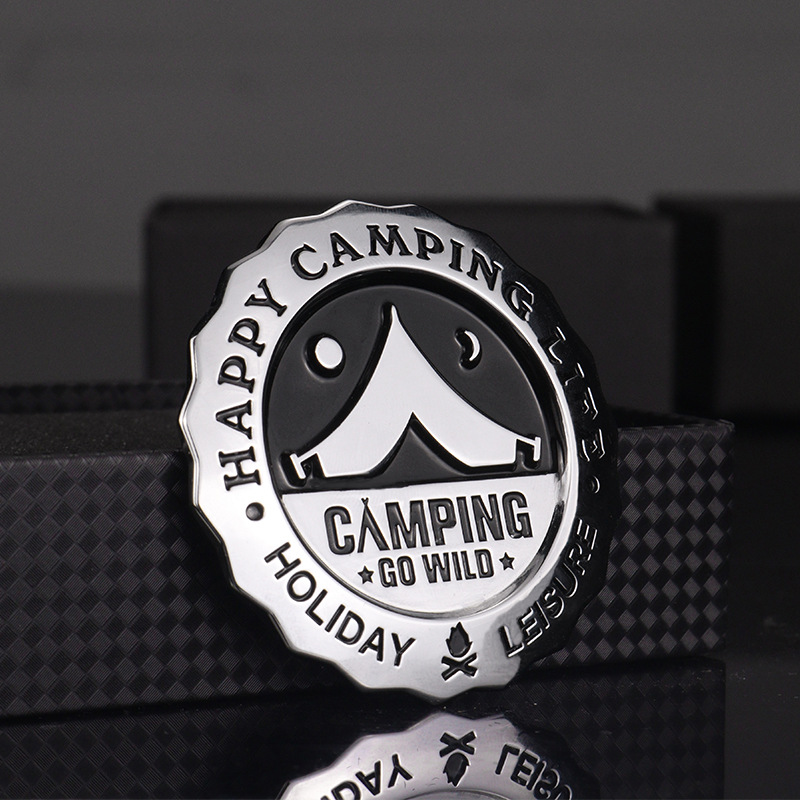 3D Camping Car Badge Alloy Met - Outdoor Camping Logo ulasan dan harga