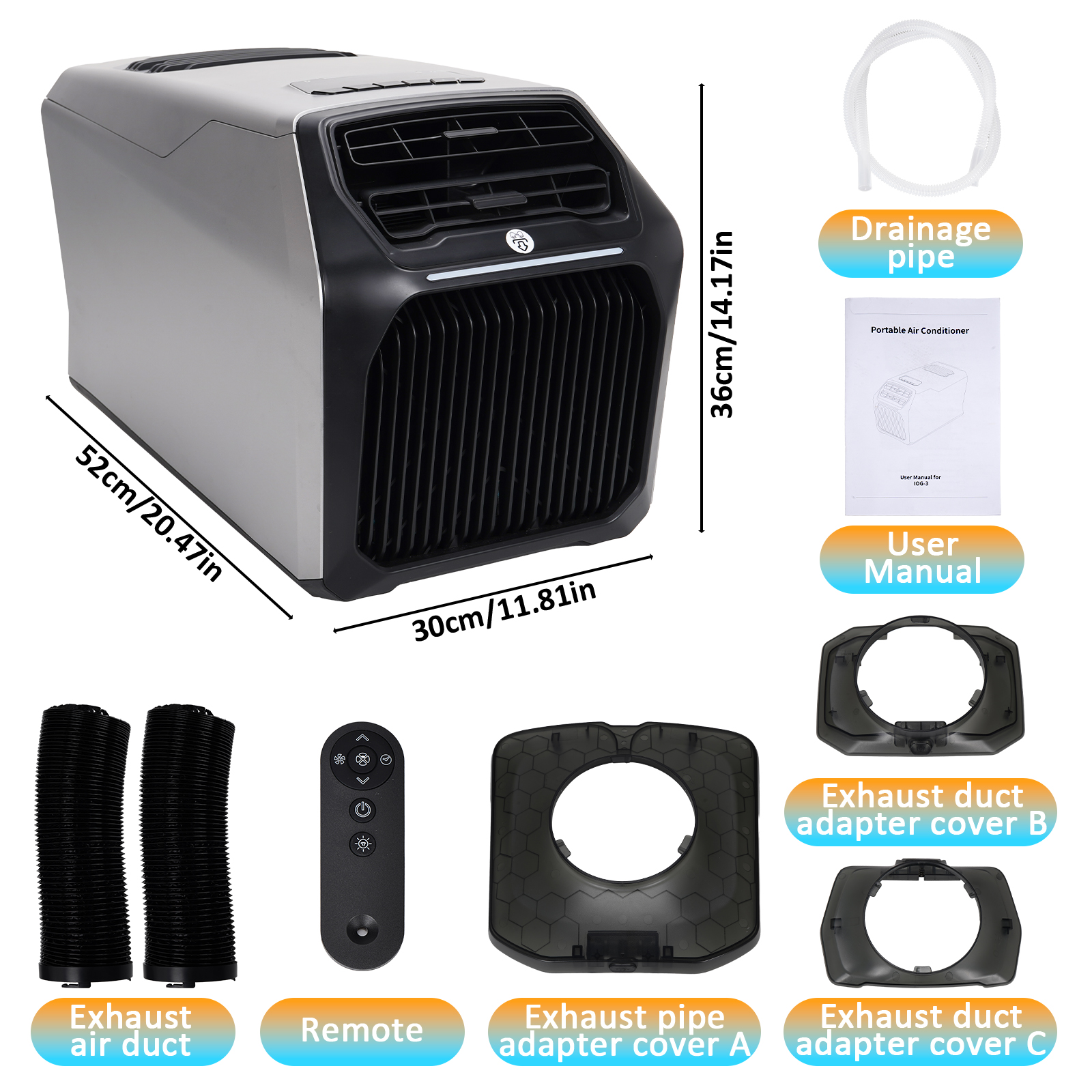 6800BTU Portable Air Condition - Outdoor Camping Air Conditioner ulasan dan harga