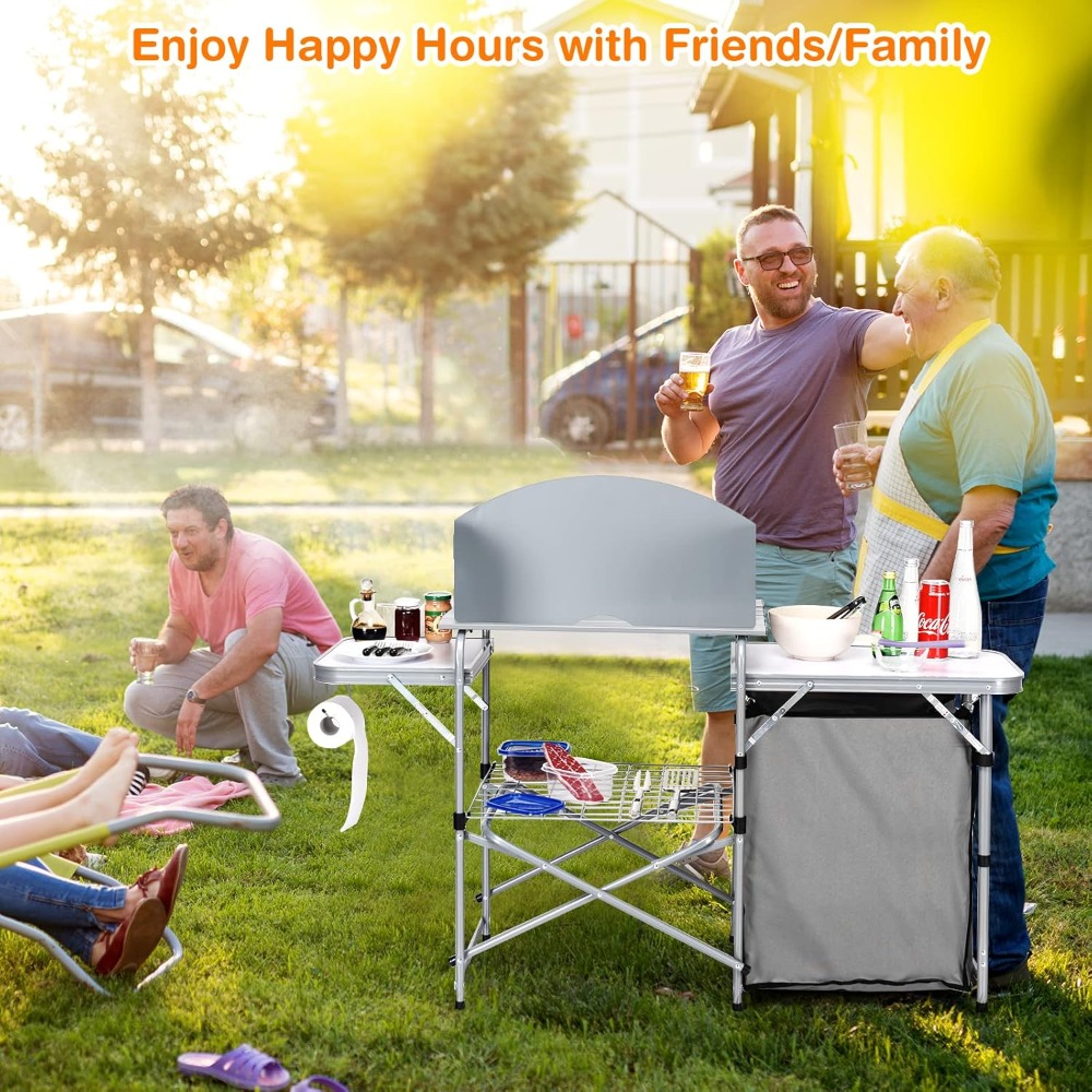 Folding Camping Kitchen Table, - Outdoor Camping Kitchen Setup ulasan dan harga