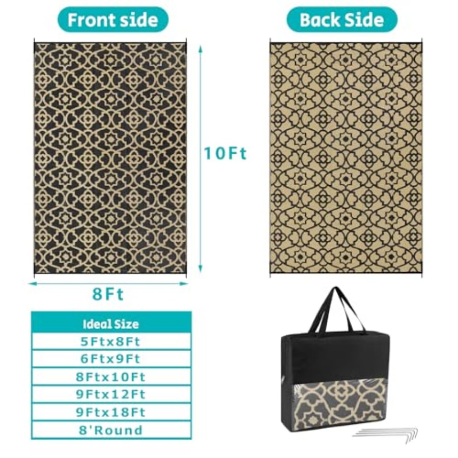 Outdoor Rug Waterproof 8x10, P - Outdoor Camping Rugs 8X10 ulasan dan harga