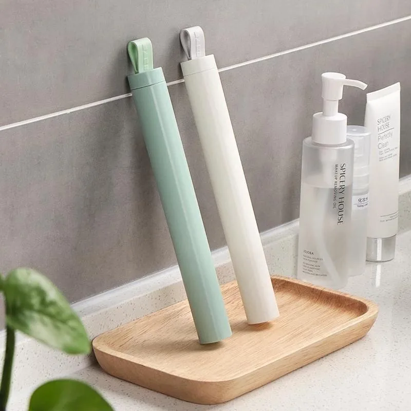 Portable Toothbrush Holder Wit - Outdoor Camping Bin ulasan dan harga