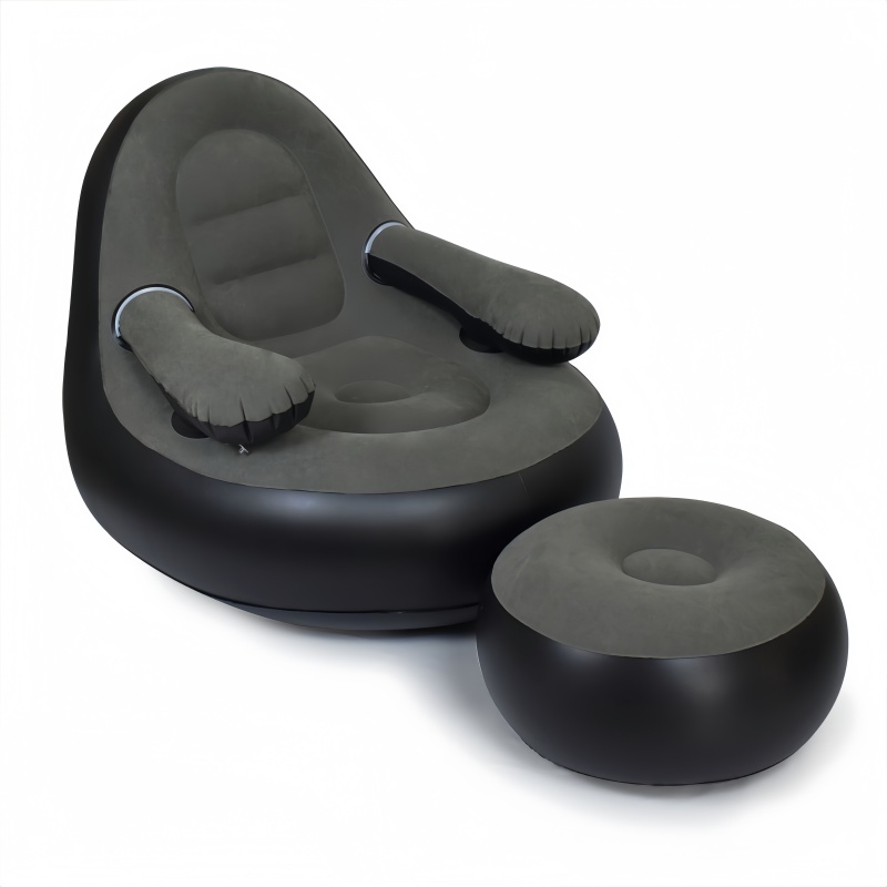 PVC Inflatable Sofa with Armre - Outdoor Camping Chairs Folding ulasan dan harga