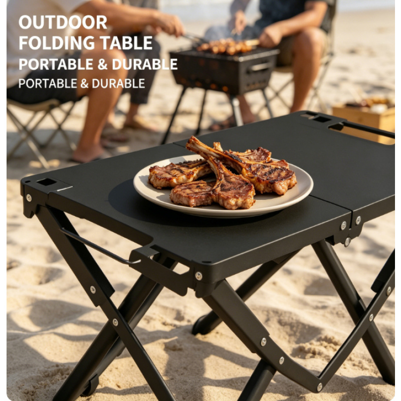 Portable Folding Beach Table S - Outdoor Camping Table Foldable ulasan dan harga