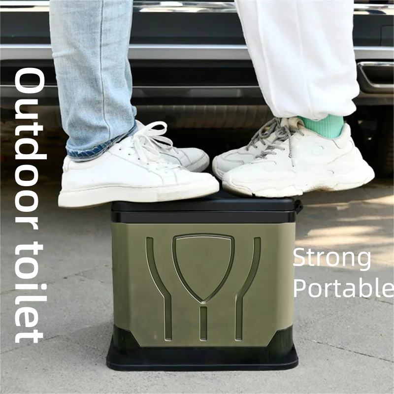Portable Outdoor Toilets Doubl - Outdoor Camping Bin ulasan dan harga