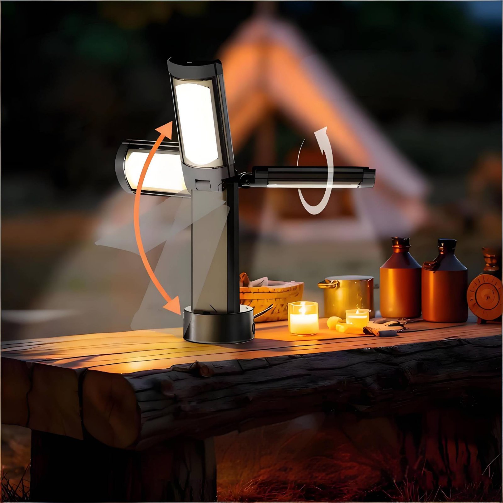 Telescopic Tent Lamp Adjustabl - Battery Outdoor Camping ulasan dan harga