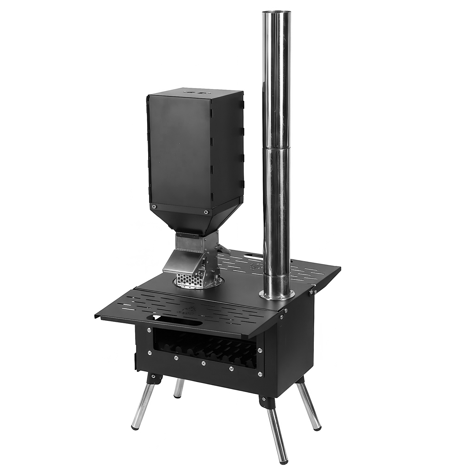 Wood Burning Tent Stove with S - Outdoor Camping Bin ulasan dan harga