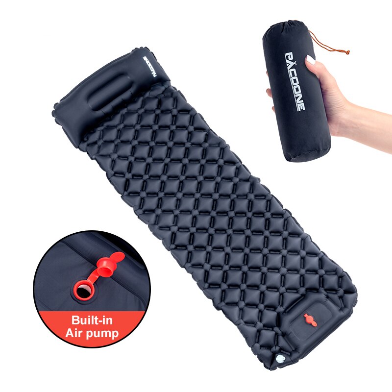 Outdoor Camping Inflatable Mat - Camp Pillow Compressible ulasan dan harga