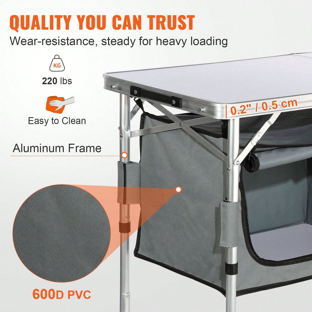Kitchen Table, Quick SetUp Fol - Outdoor Camping Kitchen Setup ulasan dan harga