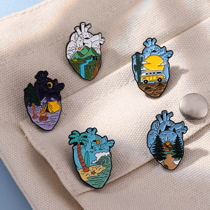Go Camping Enamel Pin Touring  - Outdoor Camping Logo ulasan dan harga