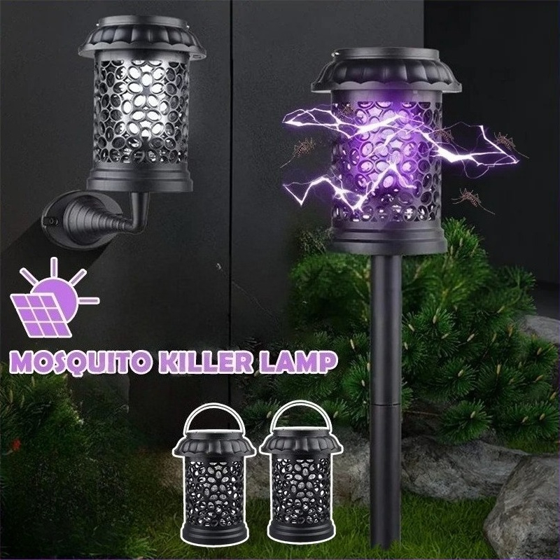 1-4PCS 3 In 1 Solar Powered Mo - Outdoor Camping Bug Zapper ulasan dan harga