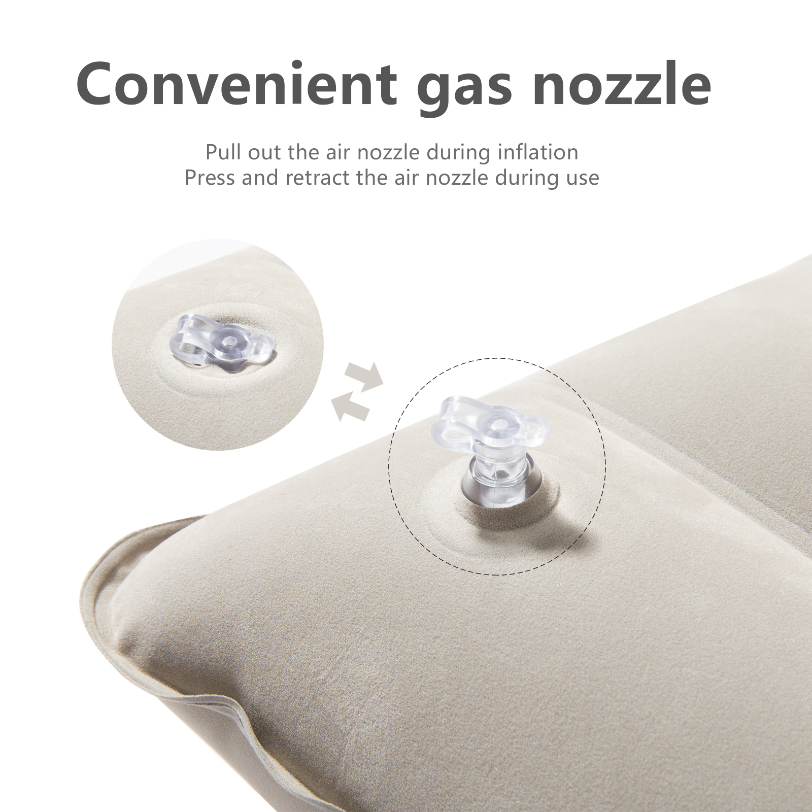 BISINNA Inflatable Pillow,Port - Camp Pillow Compressible ulasan dan harga