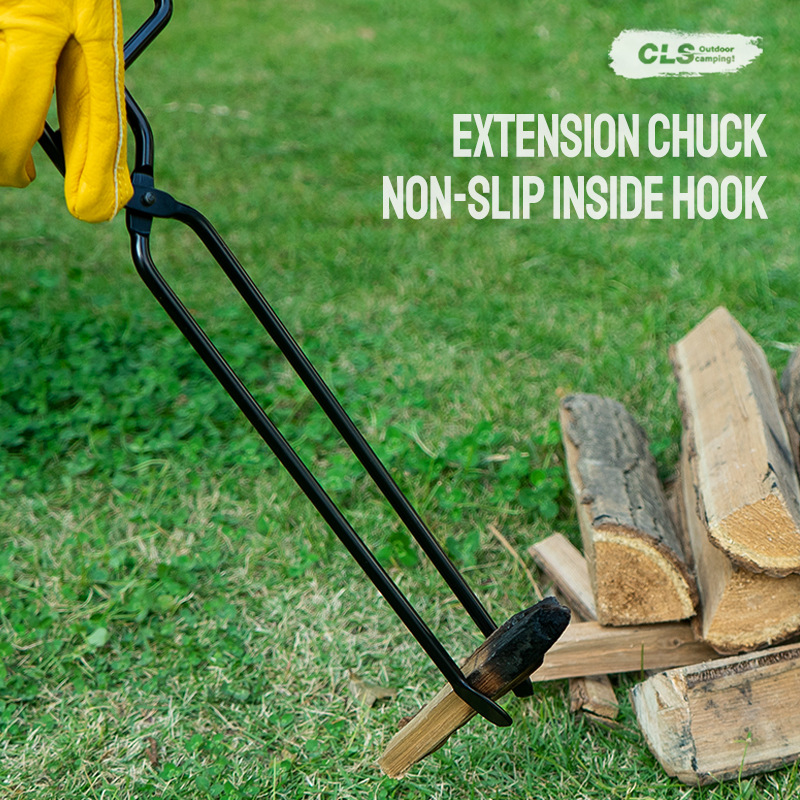 Firewood Tongs Metal Heat Resi - Outdoor Camping Burner ulasan dan harga