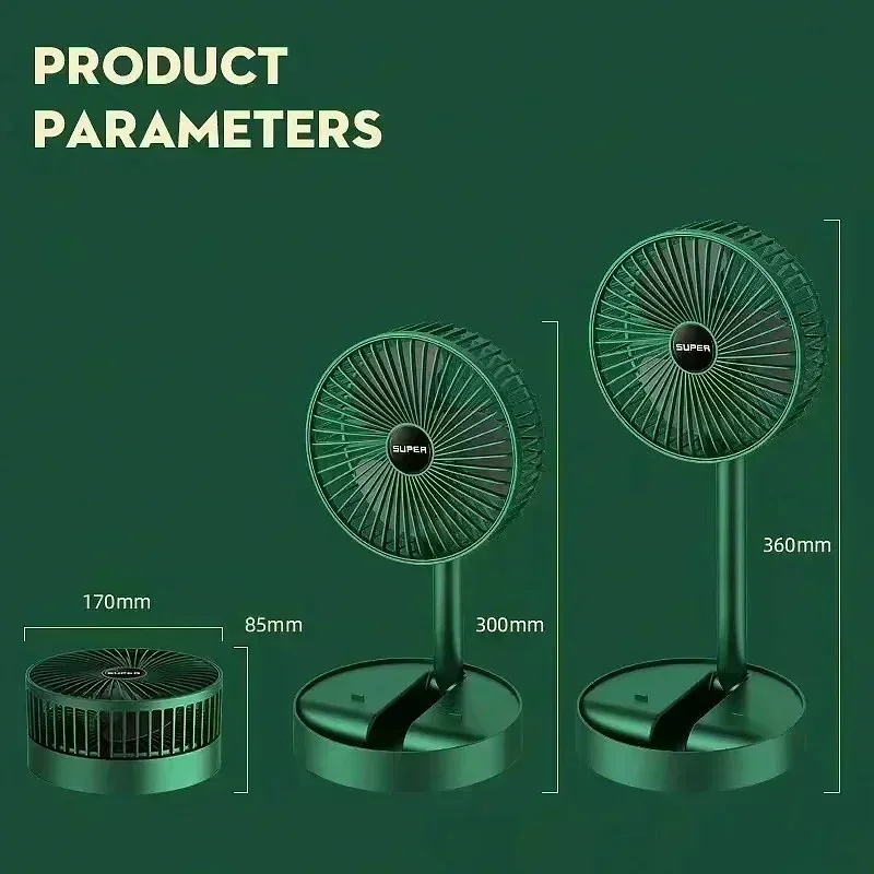 USB Foldable Electric Fan Cold - Outdoor Camping Table Foldable ulasan dan harga