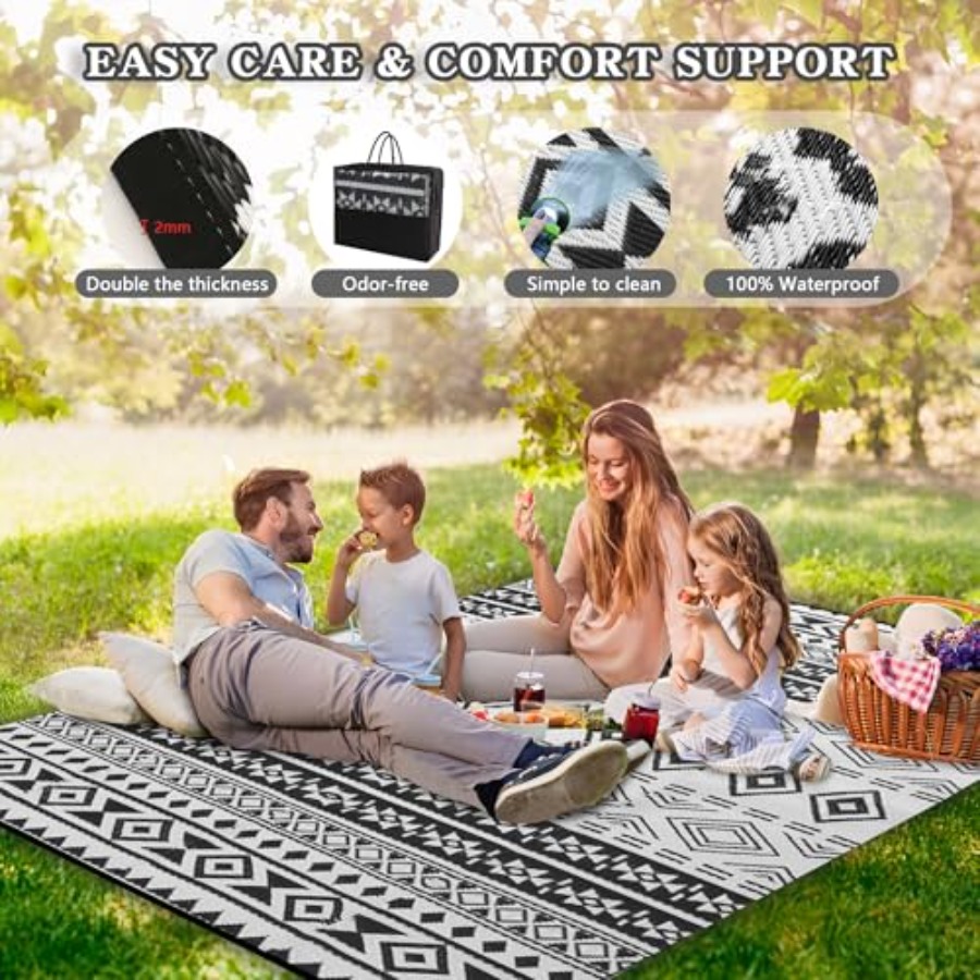 Outdoor 8x10 ft waterproof pat - Outdoor Camping Rugs 8X10 ulasan dan harga