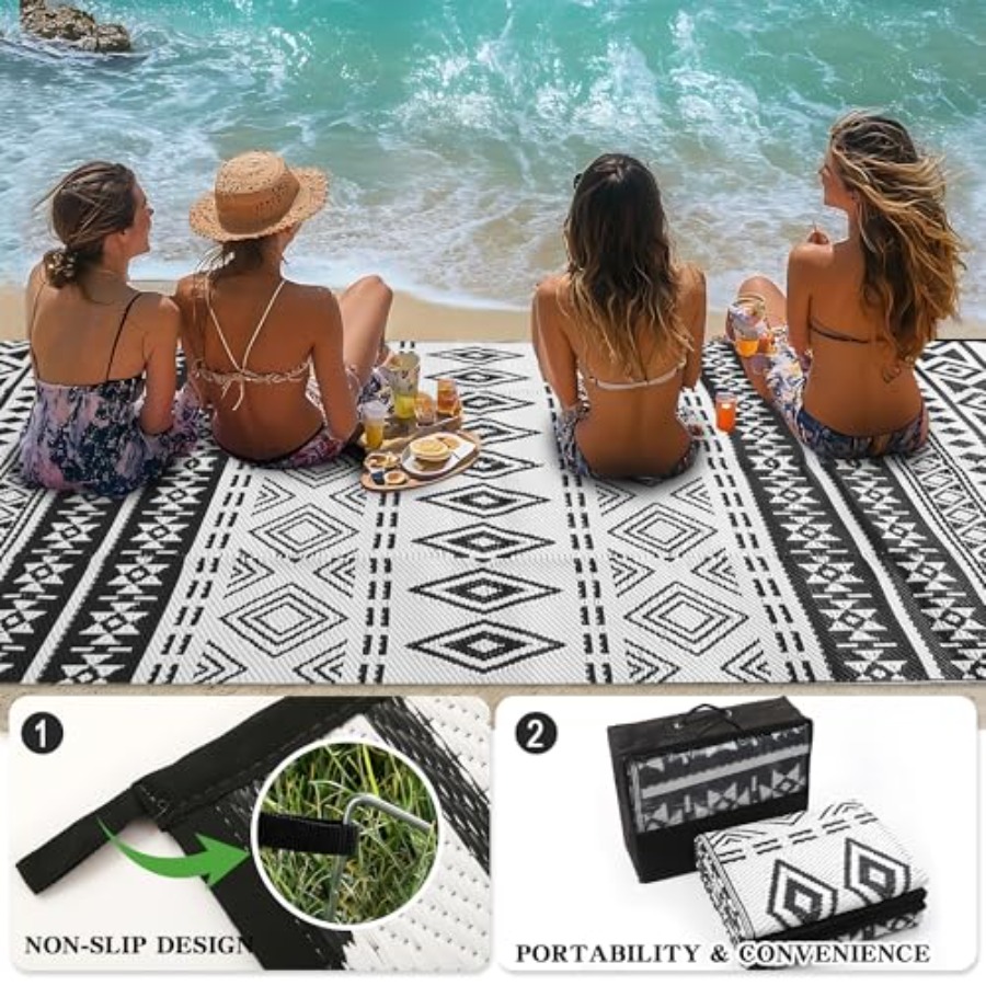 Outdoor 8x10 ft waterproof pat - Outdoor Camping Rugs 8X10 ulasan dan harga