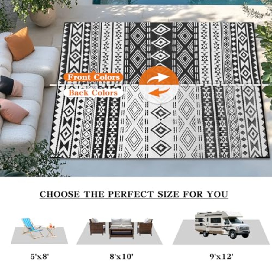 Outdoor 8x10 ft waterproof pat - Outdoor Camping Rugs 8X10 ulasan dan harga