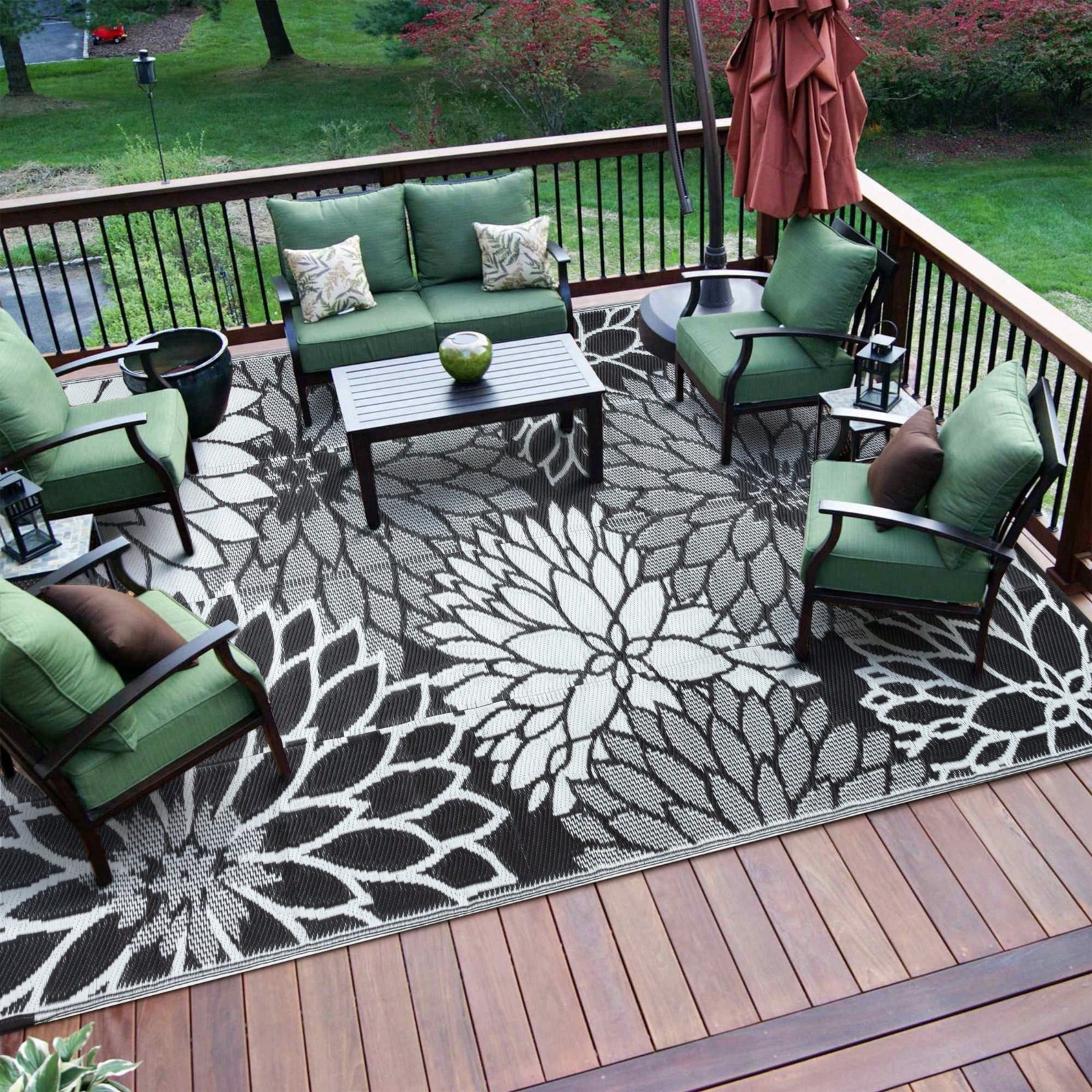 Plant Flowers Outdoor Plastic  - Outdoor Camping Rugs 8X10 ulasan dan harga