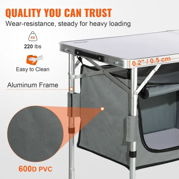 Camping Kitchen Table, Quick S - Outdoor Camping Kitchen Setup ulasan dan harga