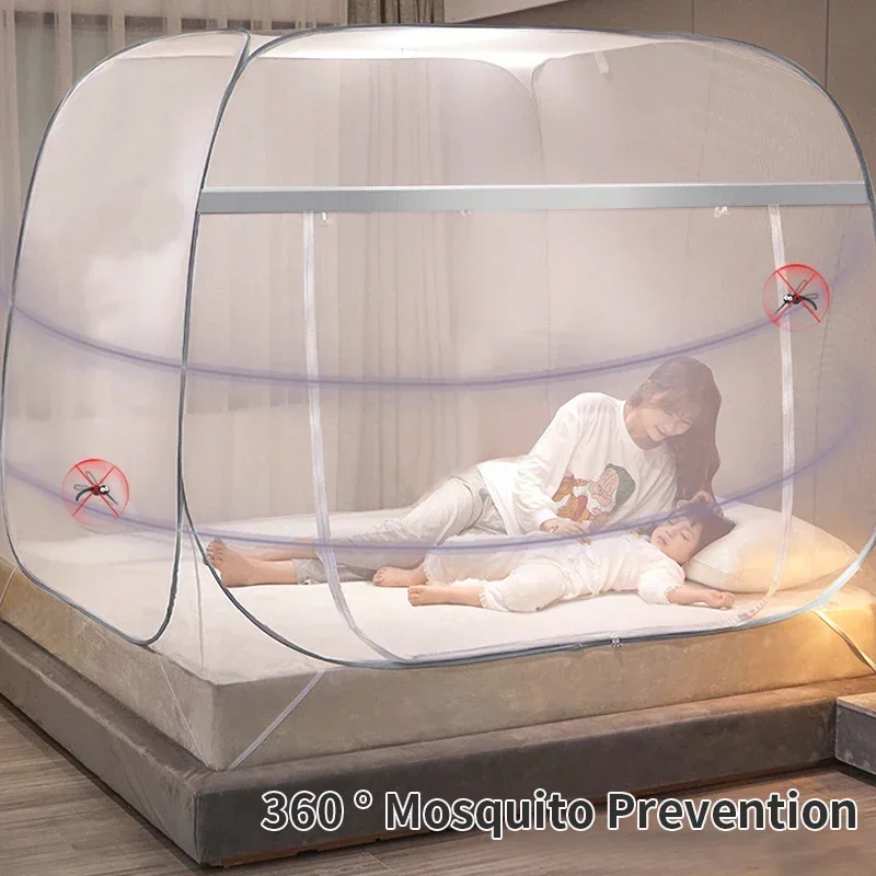 Mongolian Yurt Double Bed Mosq - Outdoor Yurt Camping ulasan dan harga