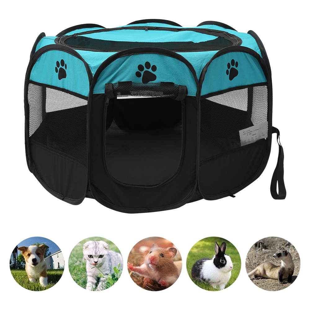Folding Pet Tent Dog House Cam - Outdoor Camping Dog Fence ulasan dan harga