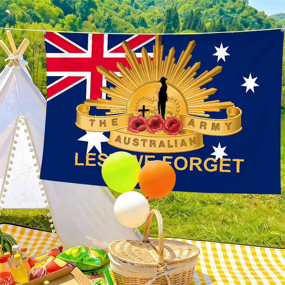 Australia Lest We Forget Flag  - Outdoor Camping Australia ulasan dan harga