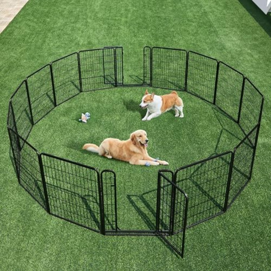 Dog Playpen Outdoor Puppy Exer - Outdoor Camping Dog Fence ulasan dan harga